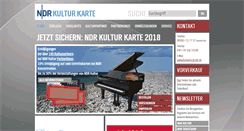 Desktop Screenshot of ndrkulturkarte.de