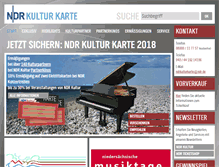 Tablet Screenshot of ndrkulturkarte.de
